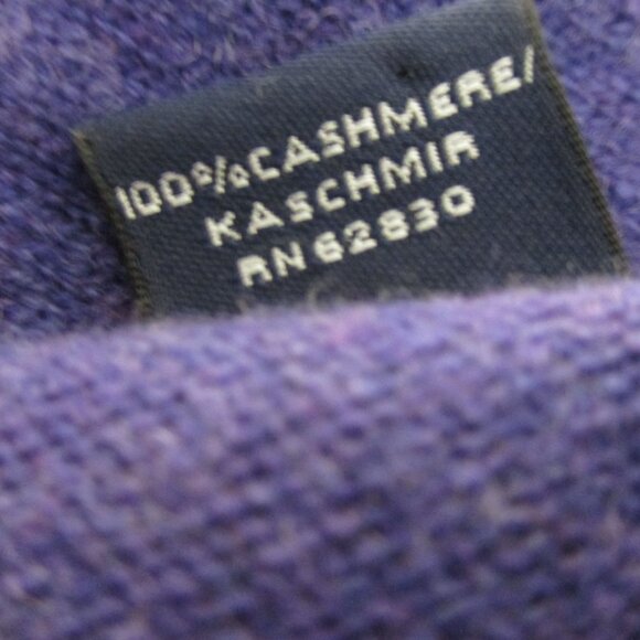 Lands' End 100% Cashmere Sweater Men's Purple Size XL $199 - Picture 7 of 7